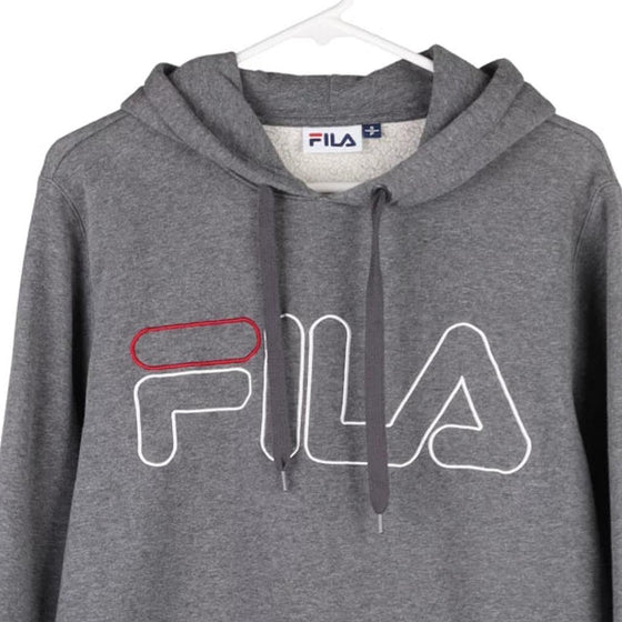 Vintage grey Fila Hoodie - mens small