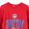 Vintage red Sweat Team Unbranded Sweatshirt - mens medium