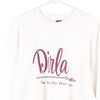 Vintage white Dirla Studio Screen Stars Sweatshirt - mens x-large