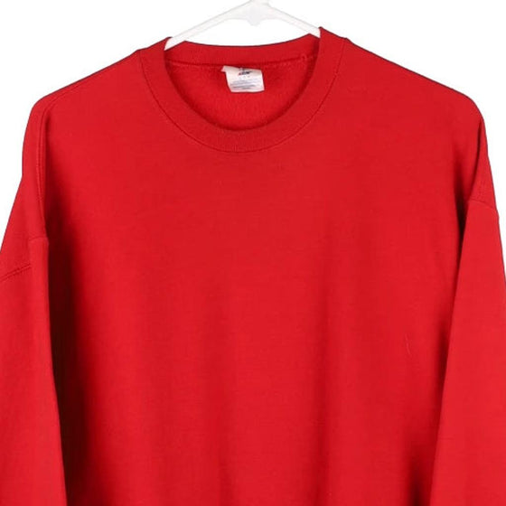 Vintage red Jerzees Sweatshirt - mens large