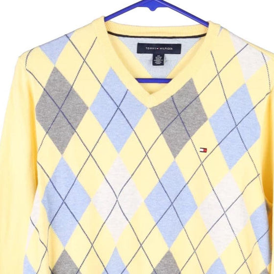 Vintage yellow Tommy Hilfiger Jumper - mens x-small