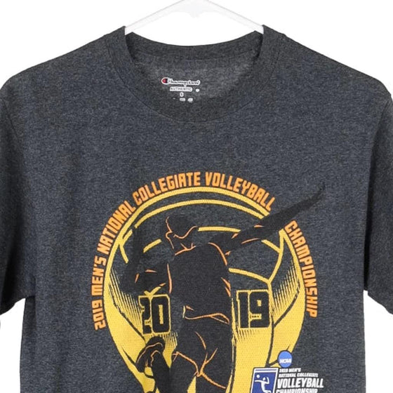 Vintage grey 2019 Collegiate Volleyball Champion T-Shirt - mens small