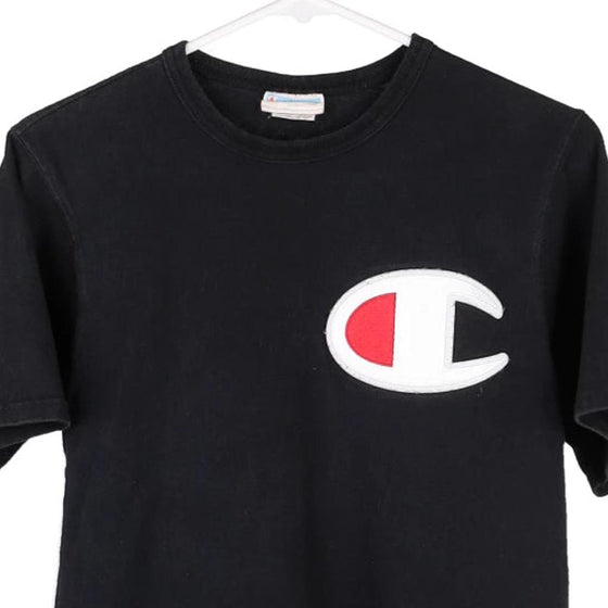 Vintage black Champion T-Shirt - mens small