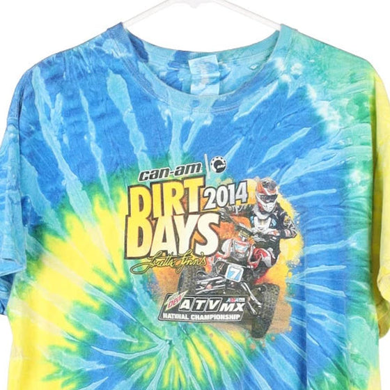 Pre-Loved multicoloured Can-am Dirt Days 2014 Gildan T-Shirt - mens large