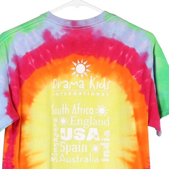 Vintage multicoloured Drama Kids International Dyenomite T-Shirt - mens medium