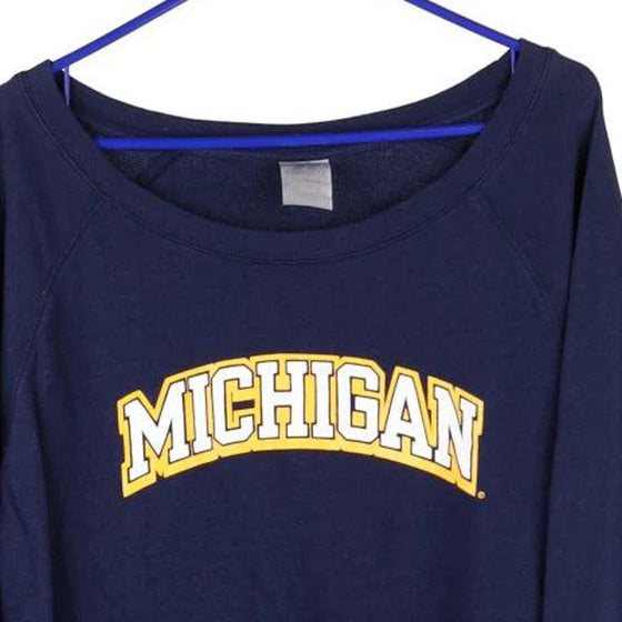 Vintage navy Michigan Russell Athletic Sweatshirt - womens large