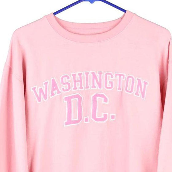 Vintage pink Washington DC New York Popular Sweatshirt - womens small