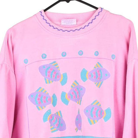 Vintage pink Hawaii Fresh Produce Sweatshirt - womens small