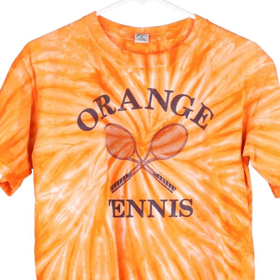 Vintage orange Orange Tennis Sundog T-Shirt - mens small