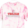 Vintage pink Trojan Volleyball Port & Company T-Shirt - mens medium