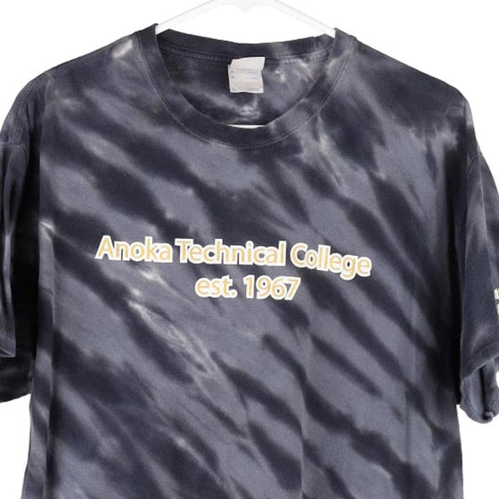 Vintage grey Anoka Technical College Port & Company T-Shirt - mens large