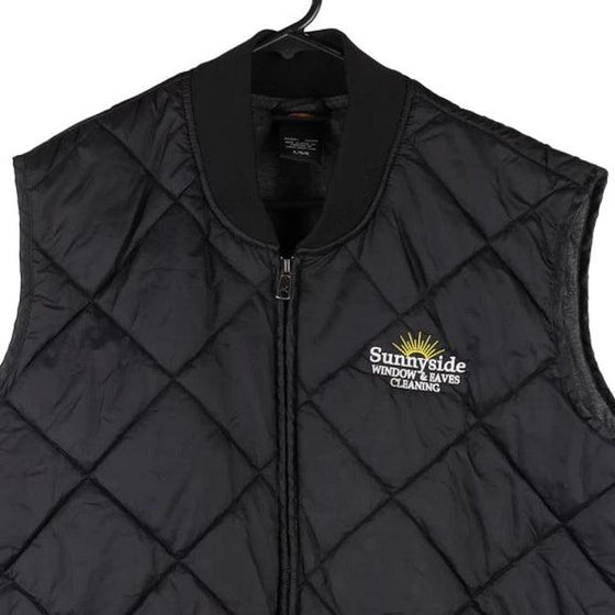 Vintage black Sunnyside Windows & Eaves Cleaning Dickies Gilet - mens x-large