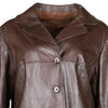 Vintage brown 70s Anfor Leather Jacket - womens x-large