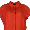 Vintage orange Weekend By Max Mara Short Sleeve Shirt - womens x-large