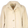 Vintage cream 80s Les Copains Coat - womens xx-large