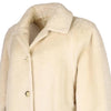 Vintage cream 80s Les Copains Coat - womens xx-large