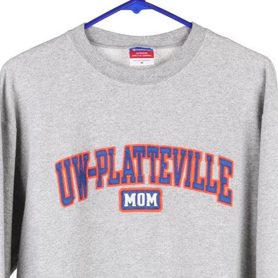 Vintage grey UW-Platteville Mom Champion Sweatshirt - womens medium