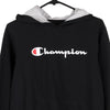 Vintage black Champion Hoodie - womens x-large