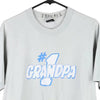 Vintage grey #1 Grandpa Screen Stars T-Shirt - mens large