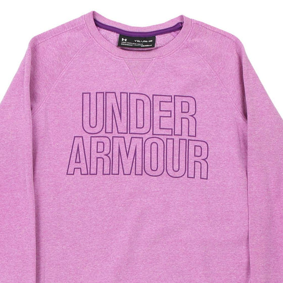 Vintage pink Age 12-14 Under Armour Sweatshirt - girls x-large