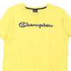 Vintage yellow Age 15-16 Champion T-Shirt - boys xx-large