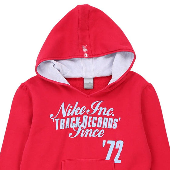 Vintage red Age 13-15 Nike Hoodie - girls x-large