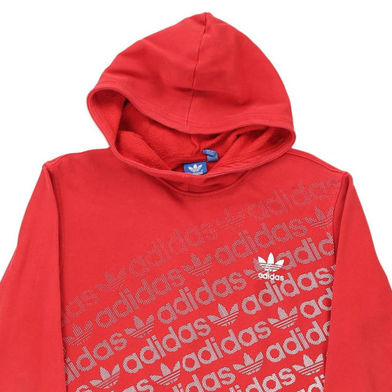 Vintage red Age 15-16 Adidas Hoodie - boys x-large