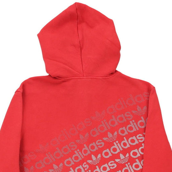 Vintage red Age 15-16 Adidas Hoodie - boys x-large