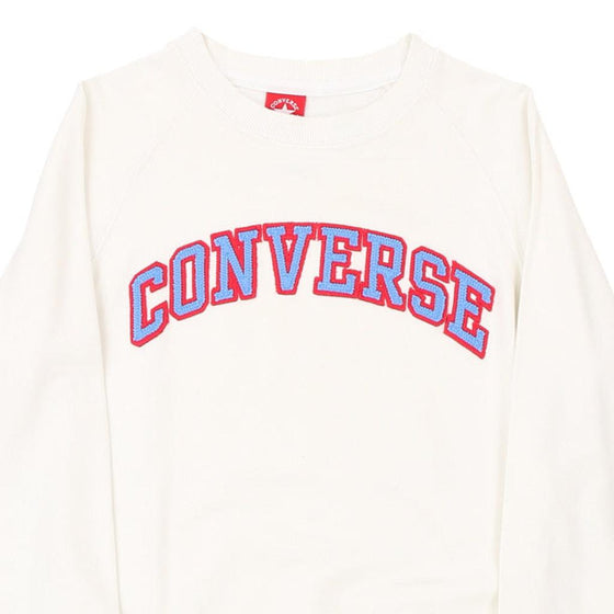 Vintage white Age 12 Converse Sweatshirt - girls medium