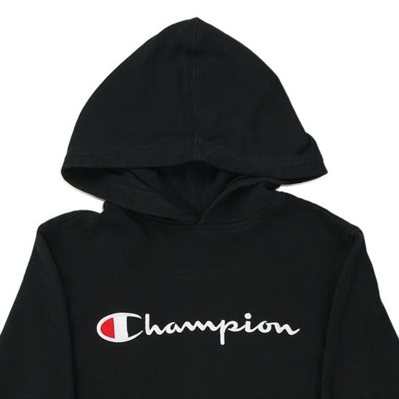 Vintage black Age 11 Champion Hoodie - boys medium