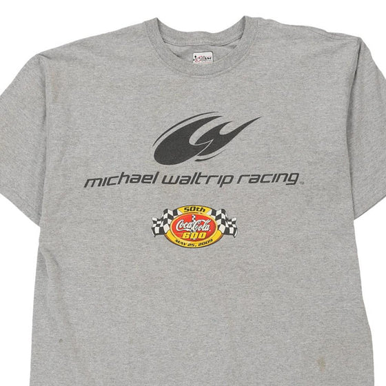 Vintage grey Michael Waltrip Racing Chase Authentics T-Shirt - mens x-large