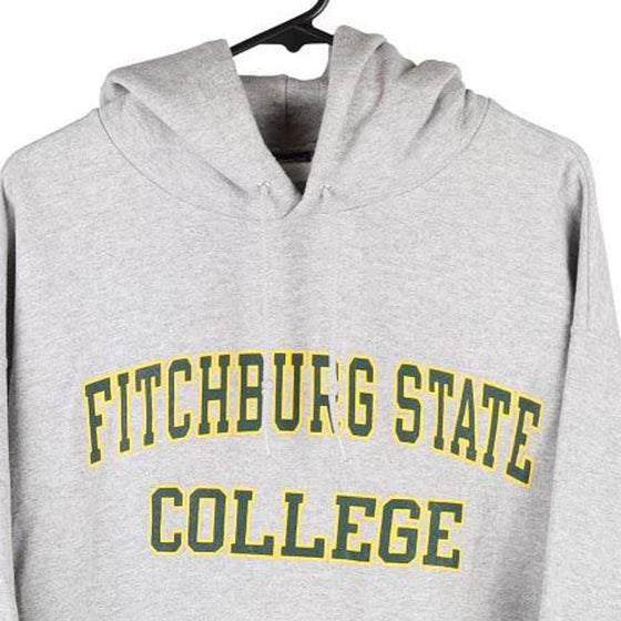 Vintage grey Fitchburg State College Champion Hoodie - mens large