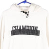 Vintage white Champion Hoodie - mens x-large