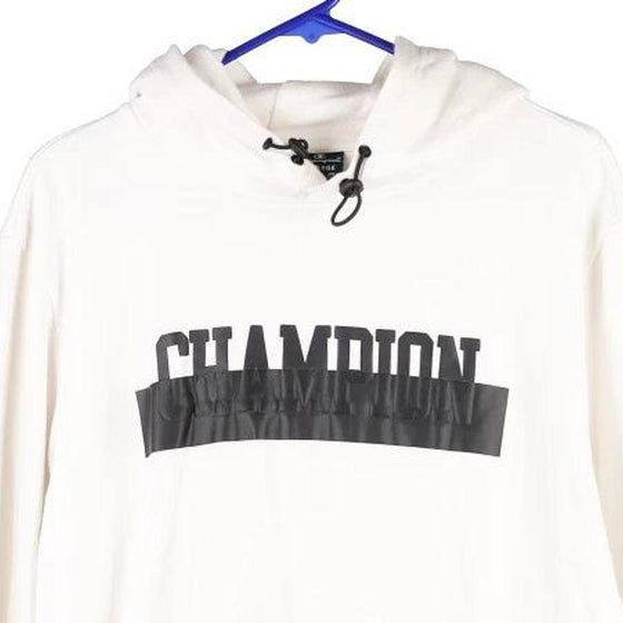 Vintage white Champion Hoodie - mens x-large