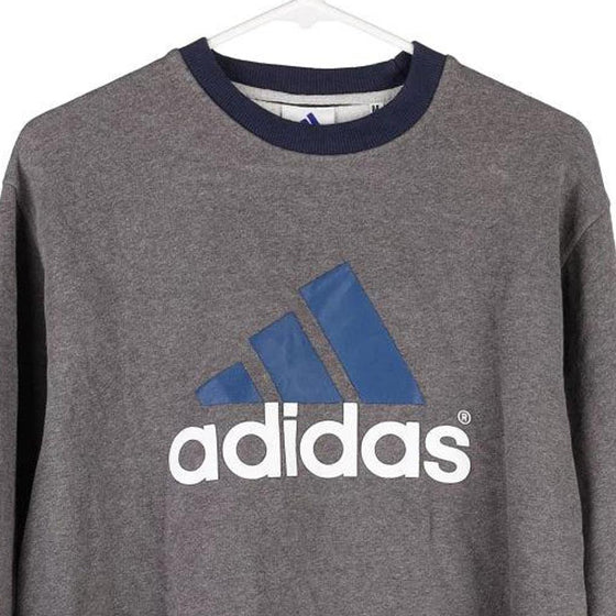 Vintage grey Bootleg  Adidas Sweatshirt - mens medium