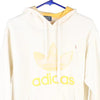 Vintage white Bootleg Adidas Hoodie - womens large