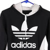 Vintage black Bootleg Adidas Hoodie - womens small