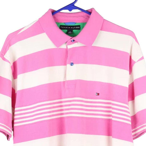 Vintage pink Tommy Hilfiger Polo Shirt - mens large