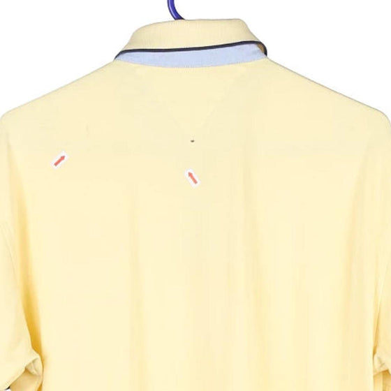Vintage yellow Tommy Hilfiger Polo Shirt - mens medium