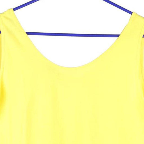 Vintage yellow Petite Blouse Top - womens large