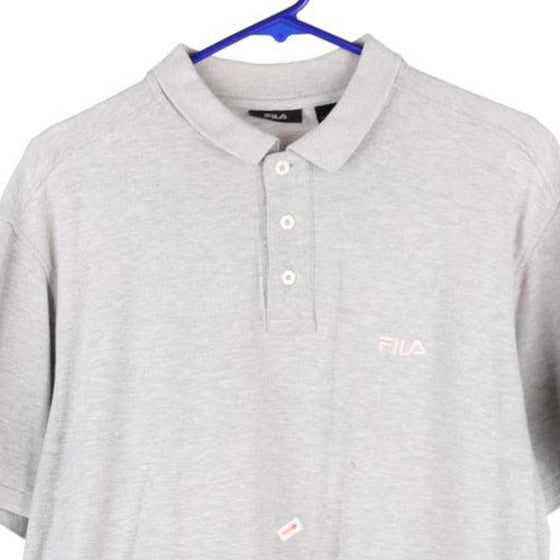 Vintage grey Fila Polo Shirt - mens large