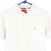 Vintage white Bootleg Tommy Hilfiger Polo Shirt - mens large