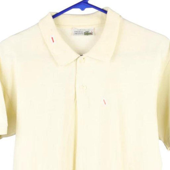 Vintage yellow Bootleg Lacoste Polo Shirt - mens medium