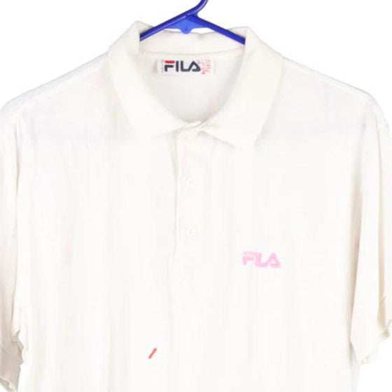 Vintage white Fila Polo Shirt - womens x-large