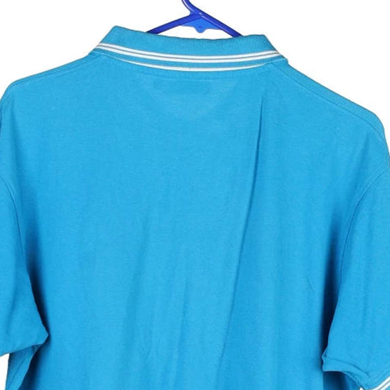 Vintage blue Coveri Moving Polo Shirt - mens x-large