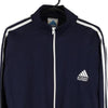 Vintage navy Bootleg Adidas Zip Up - mens medium