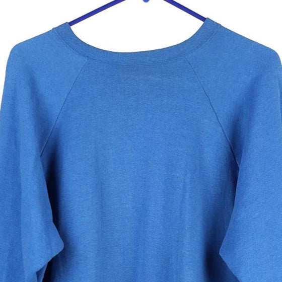 Vintage blue Fruit Of The Loom Sweatshirt - mens x-large