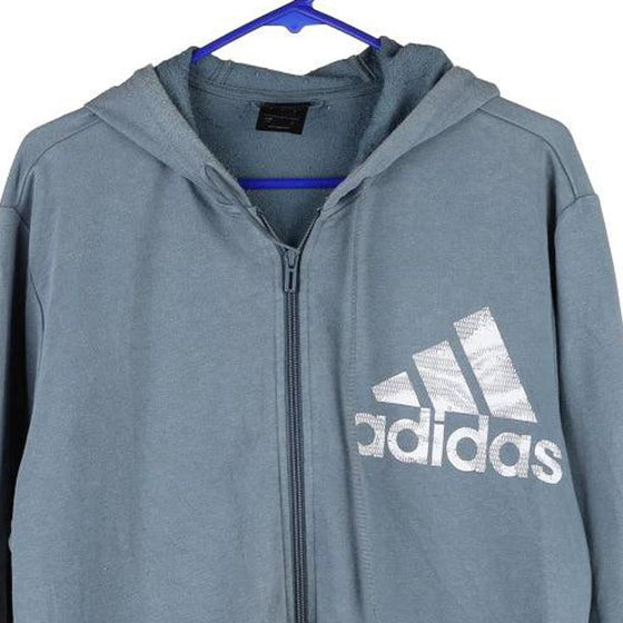 Vintage blue Bootleg Adidas Hoodie - mens large