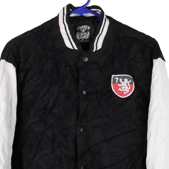 Vintage black Age 16-18 Sacred Cult Varsity Jacket - boys small