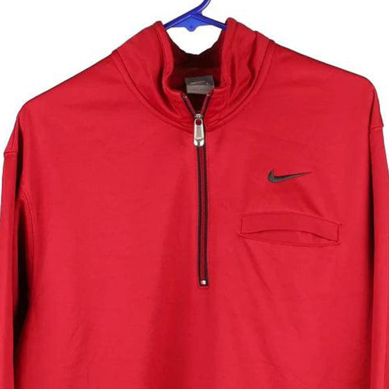 Vintage red Nike 1/4 Zip - womens large